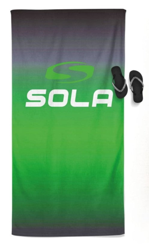 Sola Towel - Green/Black