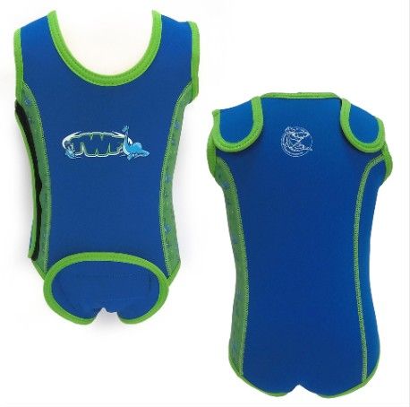 TWF Baby Wrap Wetsuit - Blue Plessi