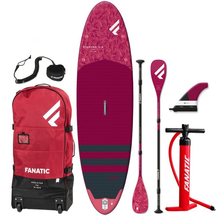 Fanatic Diamond Air 10'4" iSUP Inflatable Stand Up Paddleboard Package
