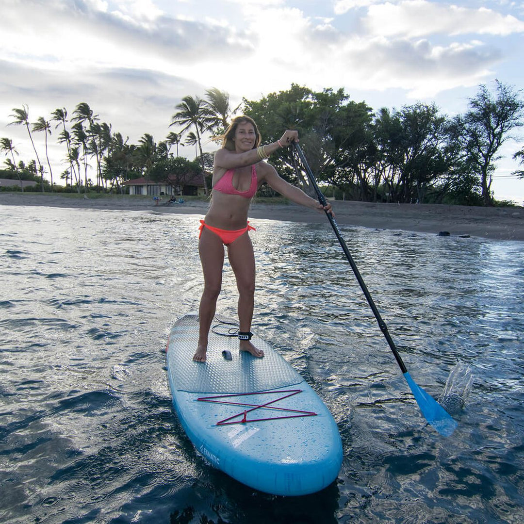 Fanatic Fly Air Pure (blue) 9'8" iSUP Inflatable Stand Up Paddleboard Package