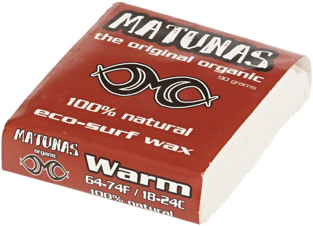 Matunas The Original Organic Surf Wax - Warm Formula, Eco-Friendly & Non-Toxic for Superior Traction