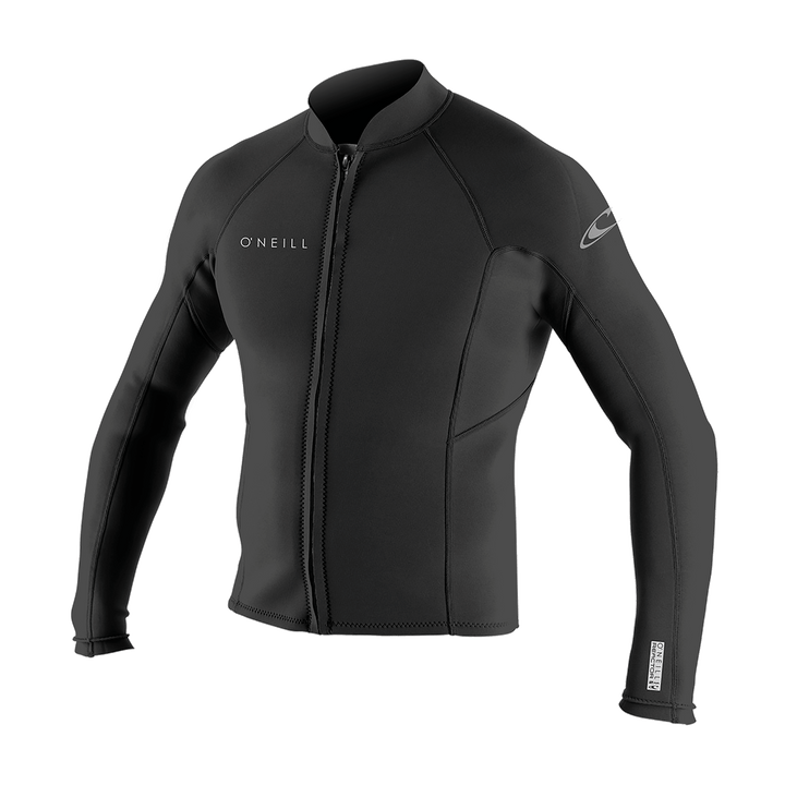 O'Neill Reactor-2 1.5mm Men's Front Zip Neoprene Jacket - Black - 5046