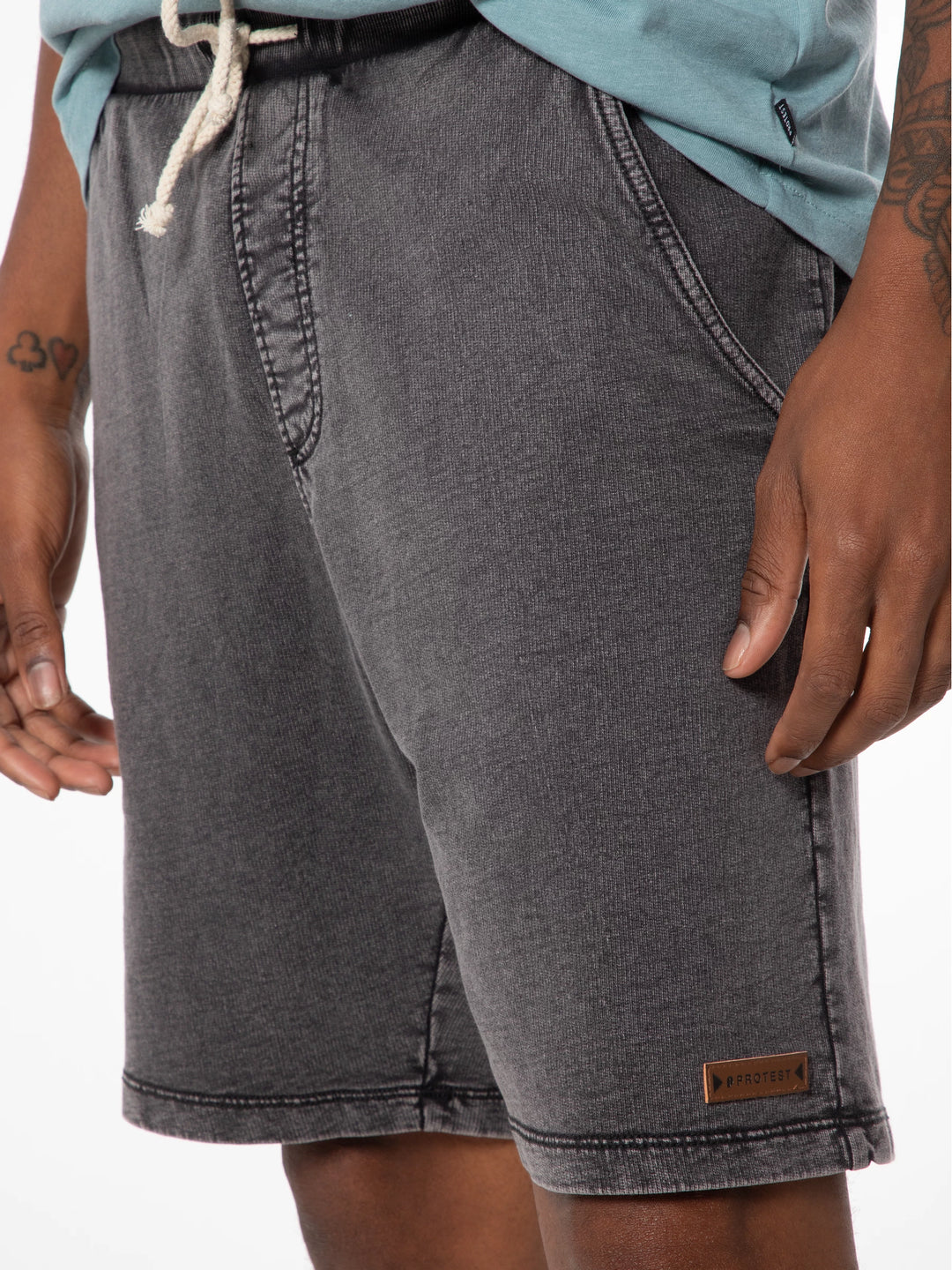 Protest CARVER Men's Jogging Shorts - Grey Washed Look