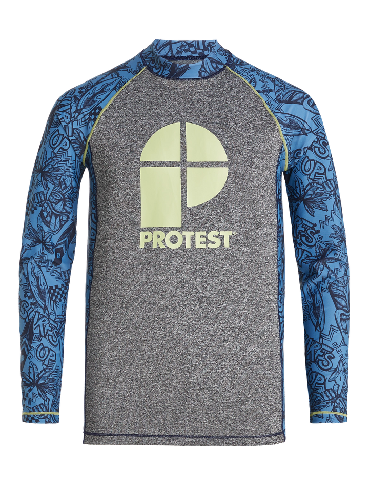 Protest PRTADMIT JR Lycra Rashguard - Kids Long Sleeve - River Blue