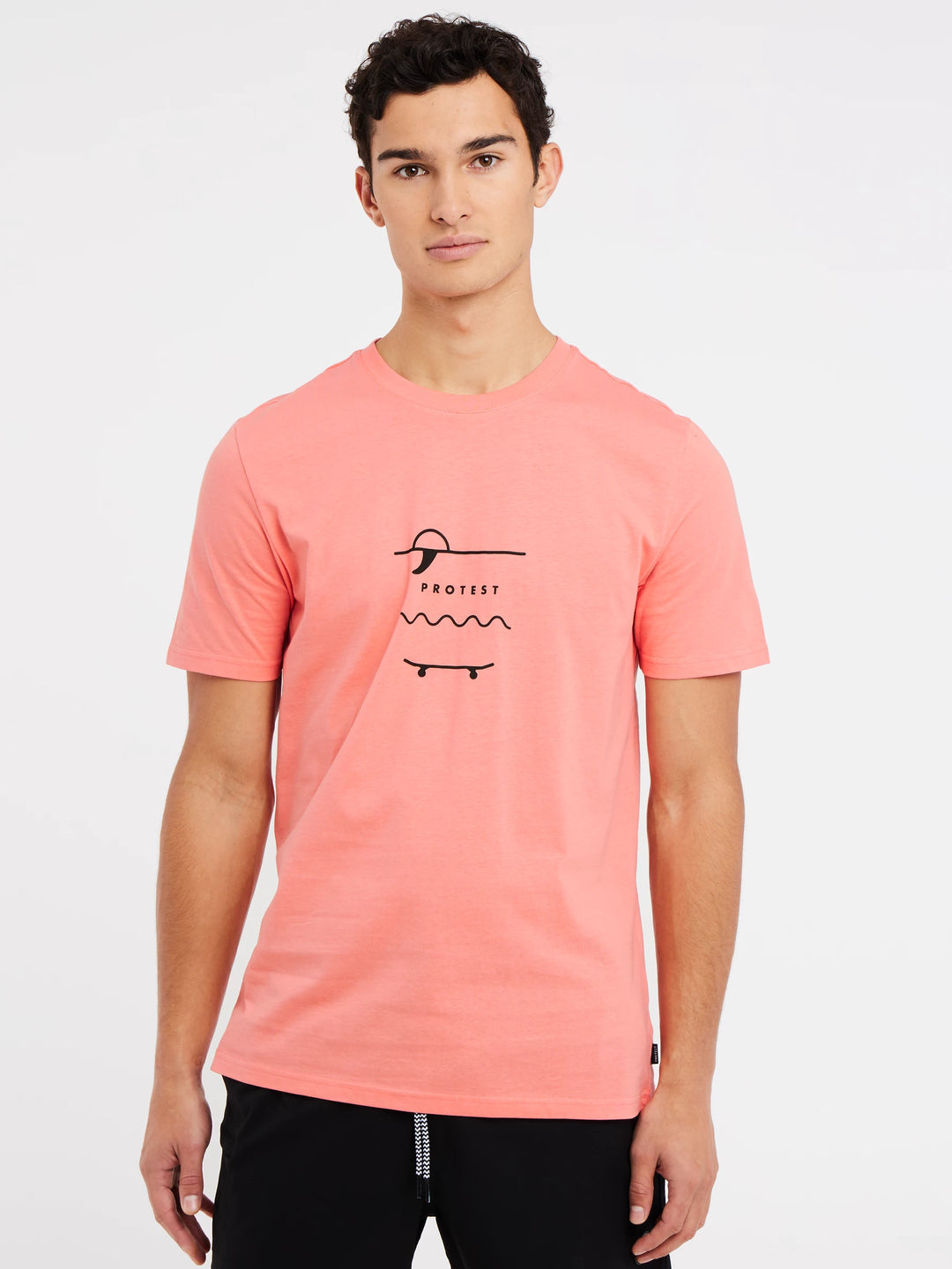 Protest PRTAHAIRD Men's T-Shirt - Shell Peach