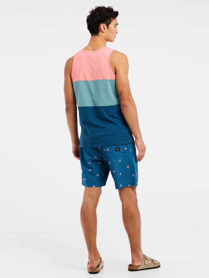 Protest PRTBLAVAND Men's Tank Top - Blue/ Teal/ Pink