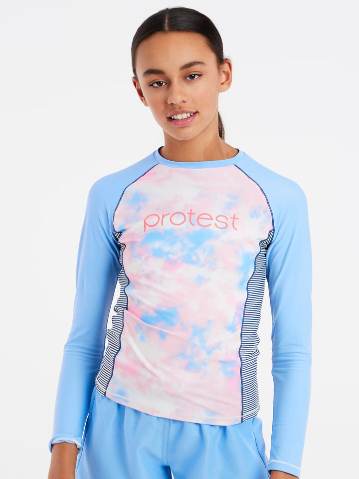 Protest PRTDELIA JR Lycra Rashguard - Kids Long Sleeve - Sugar Coral