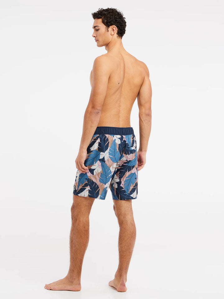 Protest PRTDURBAN Men's Beach Swim Shorts - River Blue/ Patterned