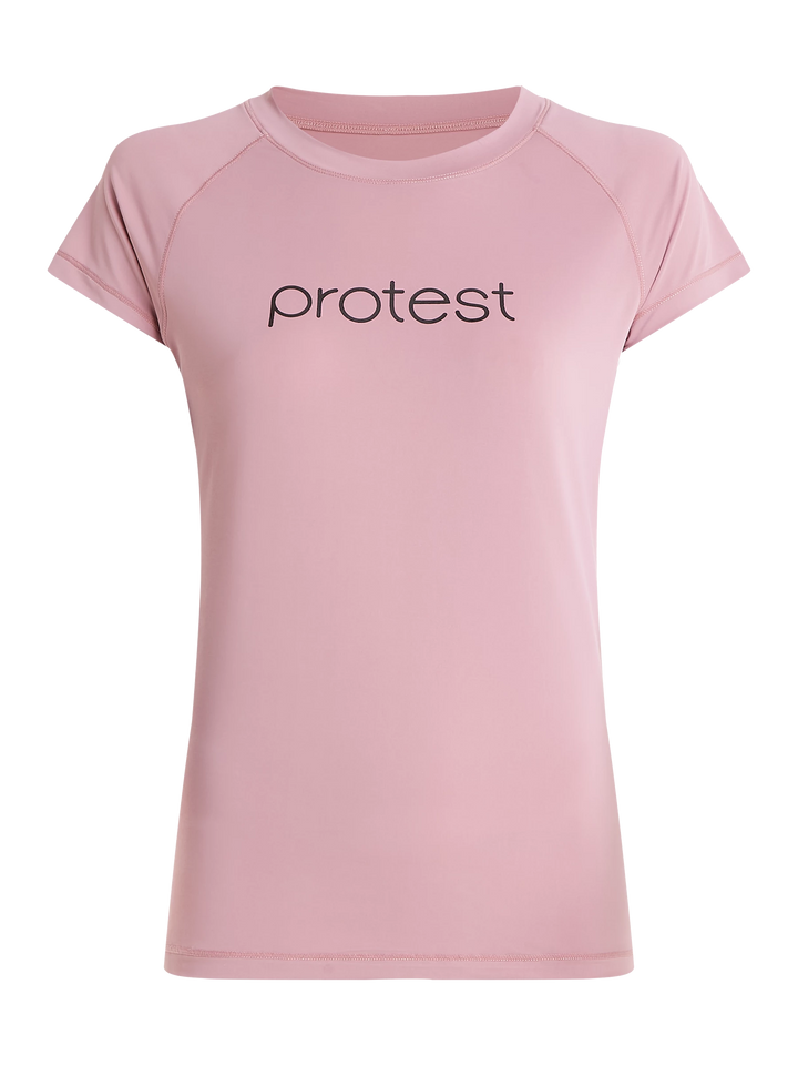 Protest PRTKILDA Women's Lycra Surf Rashguard T-Shirt - Dusky Rose